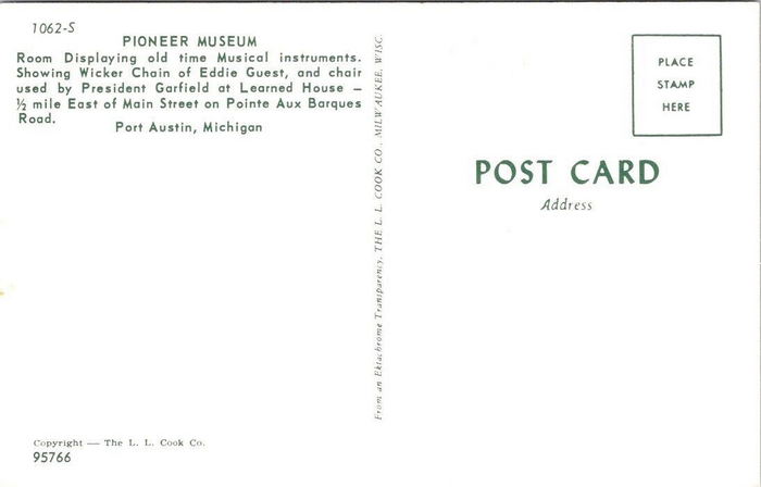 Pioneer Museum (Port Austin History Center) - Postcard And Promos (newer photo)